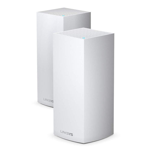 Linksys Velop MX10600 WiFi 6 Mesh System - 2er-Pack, Weiss. Zwei turmförmige Einheiten für ein flächendeckendes WLAN-Netzwerk.