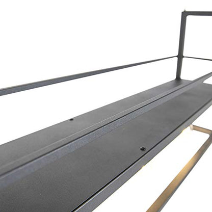 Qazqa Cage Rack Pendelleuchte Industrie Stahl schwarz 4-flammig