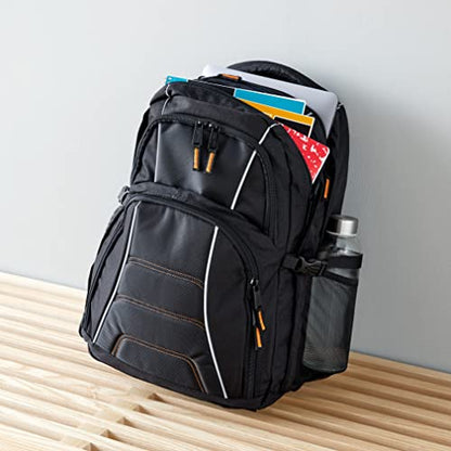 Amazon Basics Laptop-Rucksack für 17-Zoll Laptops - Schwarz