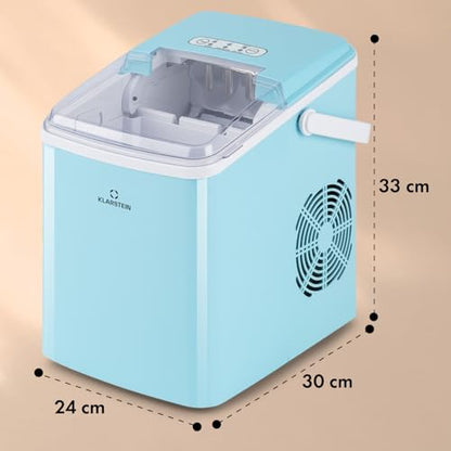 Klarstein Arctic Porter Eiswürfelbereiter - Blau, 12kg
