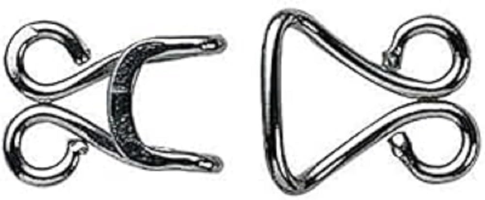 Prym Haken und Ösen für Korsetts 261548 - Gross Silber. Metallische Haken und Ösen zur stabilen Befestigung von Korsettrückseiten.