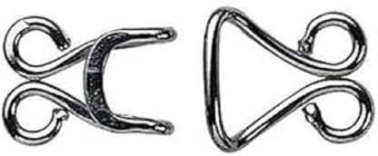 Prym Haken und Ösen für Korsetts 261548 - Gross Silber. Metallische Haken und Ösen zur stabilen Befestigung von Korsettrückseiten.