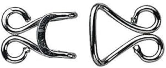 Prym Haken und Ösen für Korsetts 261548 - Gross Silber. Metallische Haken und Ösen zur stabilen Befestigung von Korsettrückseiten.
