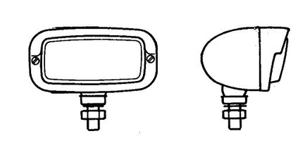 HELLA 2ZR 001 193-011 Halogen-Rückfahrscheinwerfer - 12V Anbau