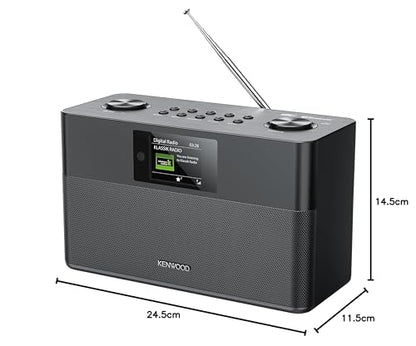 KENWOOD CR-ST80DAB-B Stereo-Kompaktradio mit DAB+ & Bluetooth