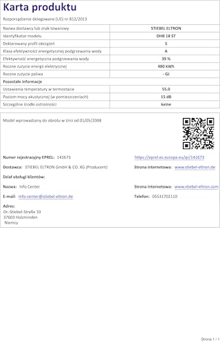 STIEBEL ELTRON DHB 18 ST Elektronischer Durchlauferhitzer 18 kW