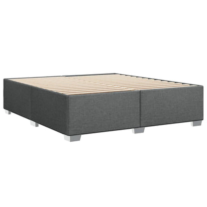 vidaXL Polsterbett Doppelbett 180x200cm - Dunkelgrau Stoff