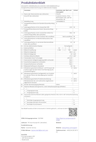 Philips 32PHS6000 HD LED Smart TV 32 Zoll – Titan OS, Pixel Plus