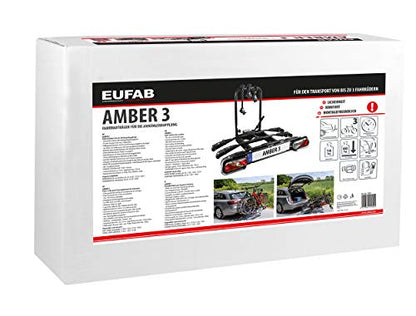 EUFAB AMBER 3 Fahrradträger - E-Bike Anhängerkupplung Schwarz