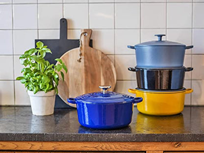 BK Cookware Bourgogne Schmortopf Gusseisen Bräter - 28cm Königsblau