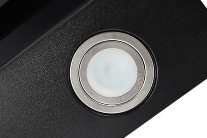 Respekta CH89060S Dunstabzugshaube schräg 60cm Schwarz