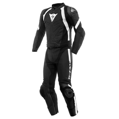 Dainese Avro 4 2-Teiler Motorrad Lederkombi Schwarz/Weiss