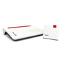 FRITZ! WLAN Mesh Router Repeater Set Wi-Fi 6 – 7530 AX / 1200 AX. Weiße/rote Geräte für nahtloses WLAN-Mesh-Heimnetz.