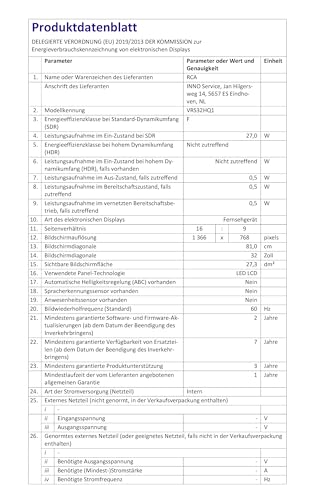 RCA RVSmart 2024 VRS32HQ1 Smart HD LED Fernseher 32 Zoll