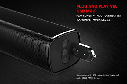 Creative Stage 2.1 Soundbar mit Subwoofer - Schwarz