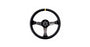 SPARCO 015R345MSN Volante Rennlenkrad – Calice 65mm, Schwarz. Rundes Lenkrad zur Rennfahrzeug-Steuerung.
