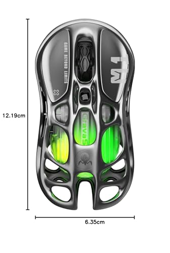 GravaStar Mercury M1 Pro Kabellose Superlight Gaming Maus – Gunmetal