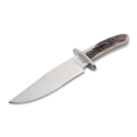 ARBOLITO Böker Esculta feststehendes Jagdmesser - Hirschhorn mit Hirschhorngriff. Zur Aufbereitung von Jagdwild.