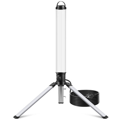 Profi LED Turm Baustrahler 150W - 360 Grad, Stativ & 4000K. Stativ-Turmform. Beleuchtet 360 Grad.