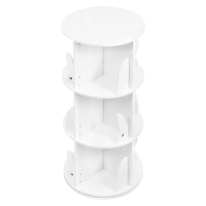WOLTU Drehbares Kinderzimmer Bücherregal 3 Ebenen – Weiss