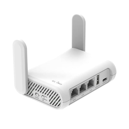 GL.iNet GL-SFT1200 Opal mobiler Reise-Router AC1200 Dual-Band VPN, kompakt, drei Gigabit-Ports