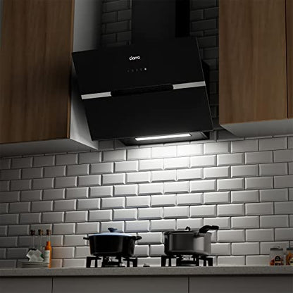 CIARRA CBCB6736F Kopffreie Schräghaube Umluft 60cm Schwarz