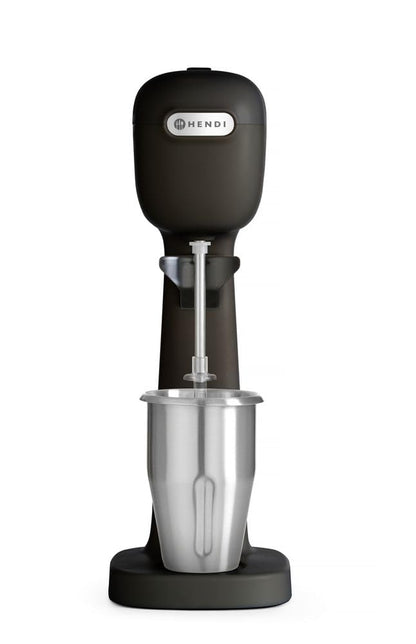 HENDI Milchshake Maker Getränkemixer mit 2 Mixbechern – Schwarz