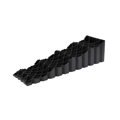 Milenco Quattro Level Auffahrkeil – 2er Set Schwarz, stufenförmig. Zum Nivellieren von Wohnmobilen und Wohnwagen.