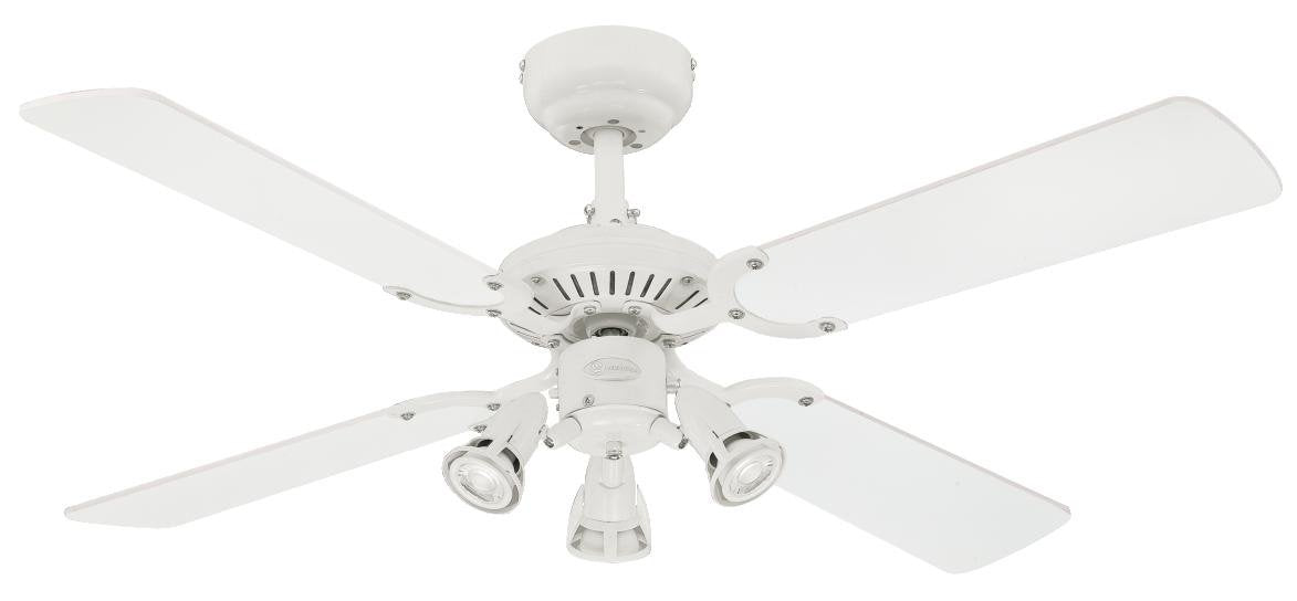 Westinghouse Lighting Princess Euro Deckenventilator - Weiss 105cm 7211340: Erzeugt Luftzirkulation zur Raumkühlung.