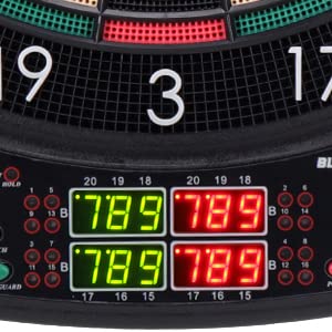 SwissDart Elektronische Dartscheibe E-Dartboard – Set 12 Pfeile