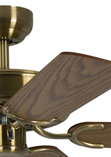 Potkuri Deckenventilator ohne Licht - Messing Antik 132cm