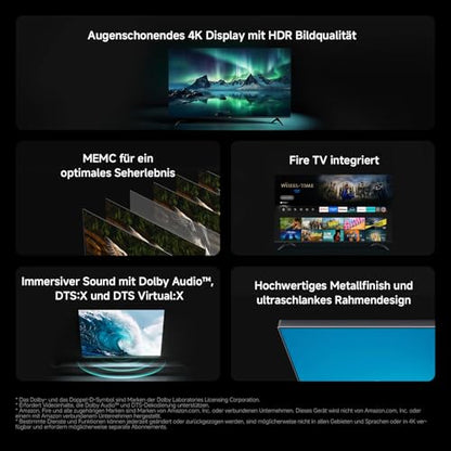 Xiaomi F 4K UHD Smart TV - 43 Zoll, Fire TV Edition