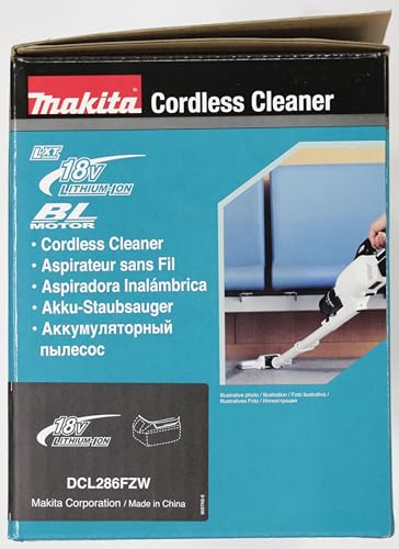 Makita DCL286FZW Akku-Handstaubsauger 18V Zyklon Solo