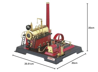 Wilesco D21 Dampfmaschine – 500ml Kessel mit Manometer und Dom-Pfeife