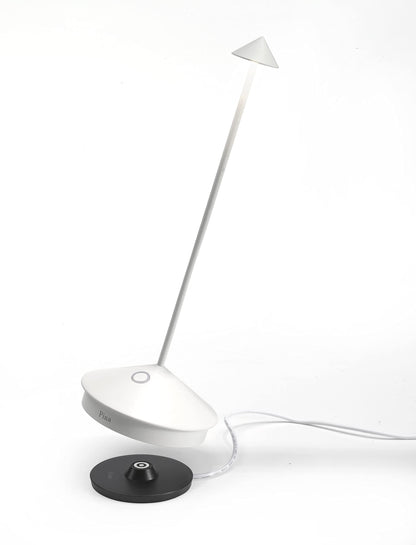 Zafferano Pina Pro Wiederaufladbare LED Tischlampe Weiss