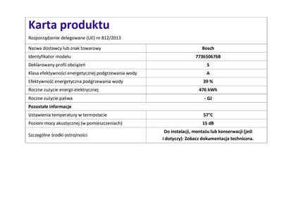 Bosch Tronic Line elektronischer Durchlauferhitzer 15/18/21 kW umschaltbar weiss