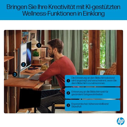 HP OmniStudio X 27-cs0273ng All-in-One KI PC - Silber
