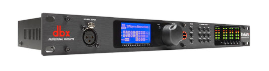 DBX driverack PA2 Lautsprecherprozessor mit RTA & EQ - Schwarz: Schwarzes Rack-Gerät zur Frequenzgangoptimierung von PA-Systemen.