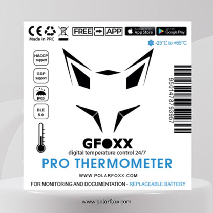 GFOXX Pro Edition Bluetooth-Thermometer - HACCP IP67 Kühl