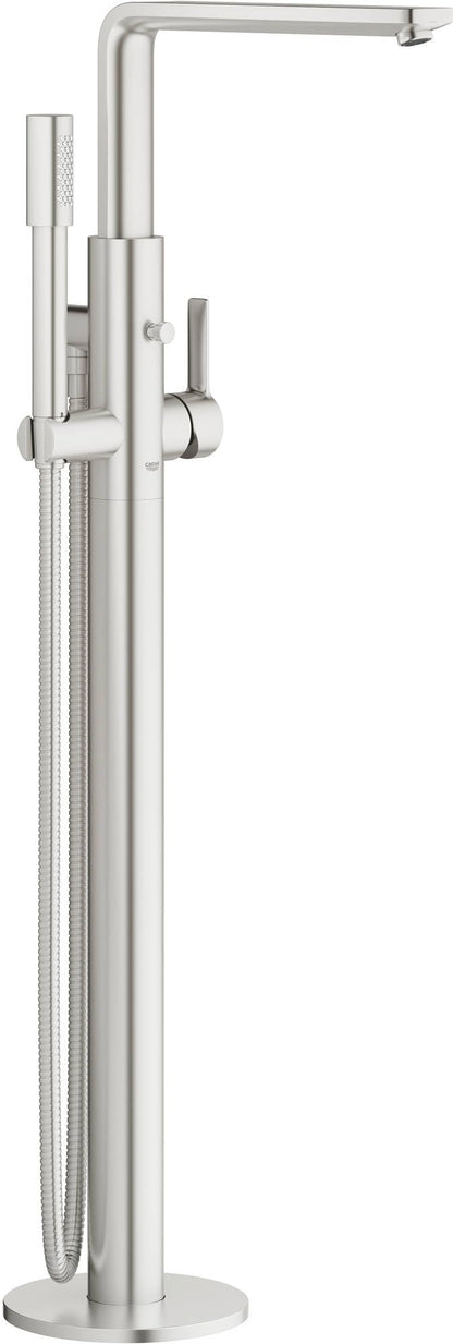 Grohe Lineare Wannenarmatur Freistehend Supersteel 23792DC1. Freistehendes Modell in Supersteel zum Befüllen von Badewannen.