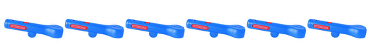 WEICON TOOLS Rundkabel-Stripper No. 13 - 6er Set 6-13mm. Schwarzes Gerät mit runder Öffnung. Isoliert Rundkabel (6-13mm) präzise ab.