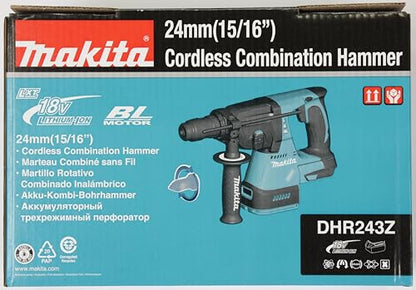 Makita DHR243Z Akku-Kombihammer 18V – Ohne Akku & Ladegerät