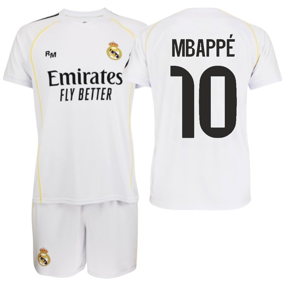 Real Madrid Kinder-Set 1. Team 25-26, offizielle Replik Mbappe, offizielles T-Shirt