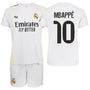 Real Madrid Kinder-Set 1. Team 25-26, offizielle Replik Mbappe, offizielles T-Shirt