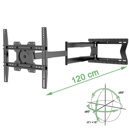 XTRARM TiTon Schwenkbare TV Wandhalterung - 120cm Auszug