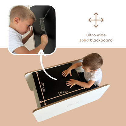mumy easyFLIP Lernturm - 2-in-1 Montessori Schreibtisch