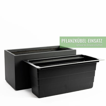 Pflanzwerk Pflanzkübel TUB Anthrazit 30x60x30 cm Fiberglas