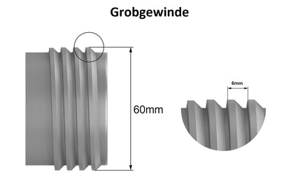 WAFA+ G7 Fülladapter & Wassertankdeckel für Wohnmobile, Grobgewinde