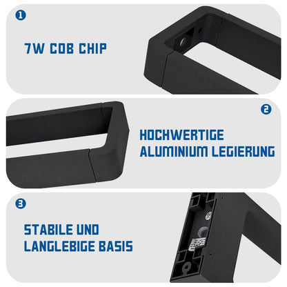 LumenSwiss LED Poller-/Wegeleuchte Aussenleuchte - 60CM 7W 3000K