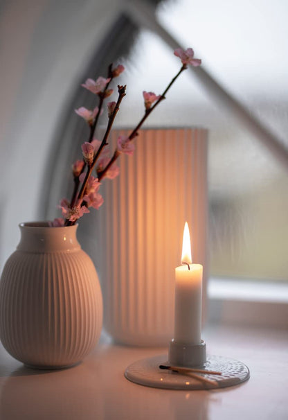 Lyngby Porcelæn Lyngby Vase – Designklassiker H25 cm, Weiss